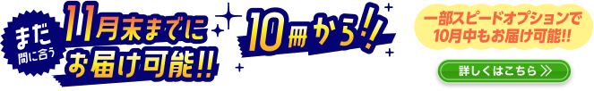 11月までお届け可能！